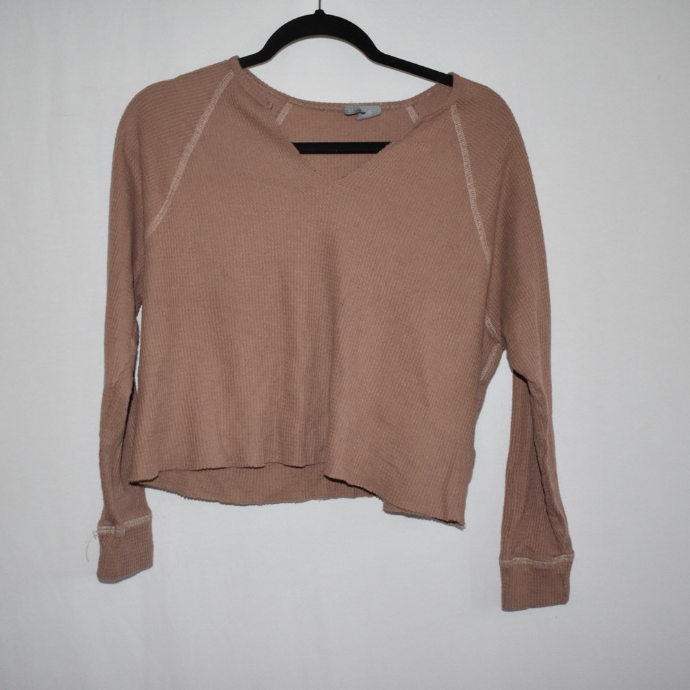 SKY AND SPARROW WAFFLE CROP TOP